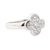 Image 1 : Van Cleef and Arpels 0.33 ctw Diamond Ring - 18KT White Gold