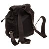 Image 2 : Prada Black Nylon Leather Trim Drawstring Mini Backpack