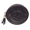Image 3 : Gucci Blue Patent Leather Soho Round Coin Purse Wallet