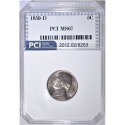 1950-D JEFFERSON NICKEL, PCI SUPERB GEM BU