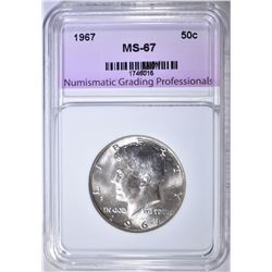 1967 KENNEDY HALF NGP SUPERB GEM