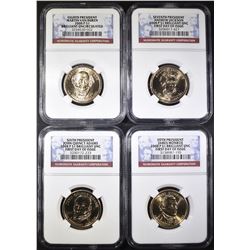 2008-P PRESIDENTIAL DOLLARS  NGC BU 1st DAY ISSUE