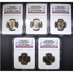 NGC GRADED PRESIDENTIAL DOLLAR LOT: