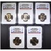Image 1 : NGC GRADED PRESIDENTIAL DOLLAR LOT: