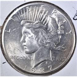 1927 PEACE DOLLAR, CH BU