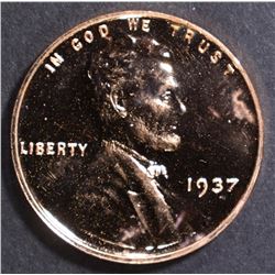1937 LINCOLN CENT  GEM PROOF