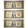 Image 1 : 3-1935 $1 HAWAII SILVER CERTIFICATES LOW GRADE