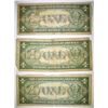 Image 2 : 3-1935 $1 HAWAII SILVER CERTIFICATES LOW GRADE