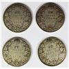 Image 2 : (4) CANADA HALF DOLLARS