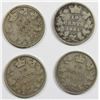 Image 2 : FOUR CANADA DIMES: