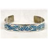 Image 1 : Zuni Sterling Turquoise Cuff Bracelet by Naktewa