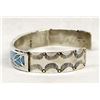 Image 2 : Zuni Sterling Turquoise Cuff Bracelet by Naktewa