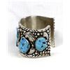 Image 2 : Navajo Sterling Turquoise Bracelet, Ganadonegro