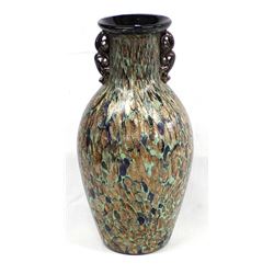 Czech Art Glass Pulled Spout Vase