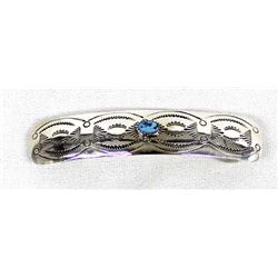 Native American Navajo Silver Turquoise Barrette