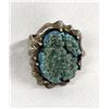 Image 1 : Hand Wrought Sterling Turquoise Ring, Size 7.5