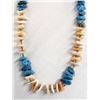 Image 1 : Navajo Turquoise, Heishi, and Red Shell Necklace