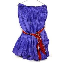 Navajo Silk Skirt with Hand Woven Dance Sash