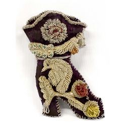 Antique Iroquois Beaded Shoe Pillow/Pin Cushion