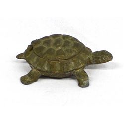 Austrian Cast Iron Hinged Turtle Match Safe