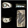 Image 2 : 12 Sterling Silver Rings, Mostly Native American