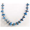 Image 1 : Navajo Sterling Turquoise & Shell Heishi Necklace
