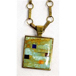 Santo Domingo Pendant Necklace by Orlando Crespin