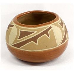 Vintage Native American Santa Clara Pottery Bowl