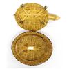Image 3 : Vintage Asian Lidded Wicker Turtle Basket