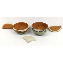 Native American Pottery Watermelon Bowls