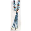 Image 1 : Navajo Turquoise & Red Shell Jocla Necklace