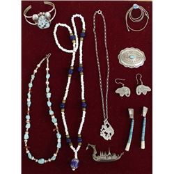 Collection of Jewelry, Mostly Native American