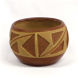Vintage Native American San Juan Pottery Bowl