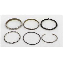 Sterling Silver Bracelets, Some Native American