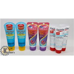 BAG OF ASSORTED FOOT CREAMS