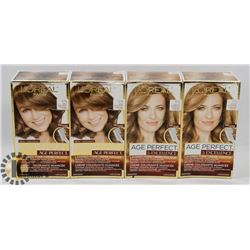 FOUR BOXES OF HAIR COLOUR