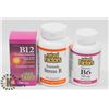 Image 1 : BAG OF NATURAL FACTORS VITAMINS, INCLUDES: B12, B6