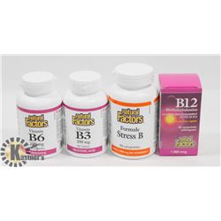 BAG OF NATURAL FACTORS VITAMINS, INCLUDES: B12, B6