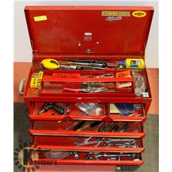 SPG 6 DRAWER TOOL BOX WITH CONTENTS.