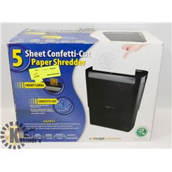 5 SHEET CONFETTI CUT PAPER SHREDDER