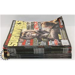 FLAT OF HUNTING & SURVIVAL MAGAZINES
