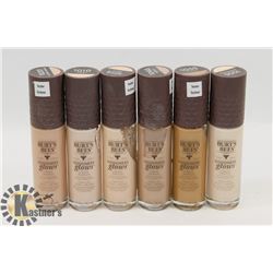 BAG OF ASSORTED BURTS BEES LIQUID MAKEUP