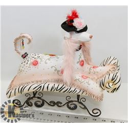 DECORATED DOG FIGURINE