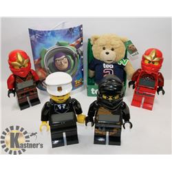 LOT OF LEGO ALARM CLOCK, TALKING TED