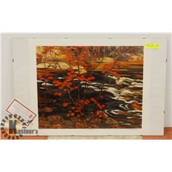 GROUP OF 7 "THE RED MAPLE" WITH CERTIFICATE WITH