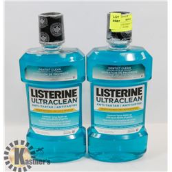 LOT OF 2 LISTERINE ULTRACLEAN,  TAR TAR  1 LITRE