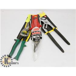 NEW TASK AVIATION SNIPS, STANLEY GROVEJOINT PLIERS