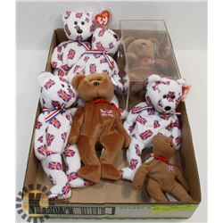 TY BRITAIN EXCLUSIVE RETIRED BEANIE BEARS