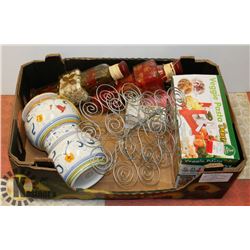 BOX OF CUPCAKE STAND, TREAT CUPS, VEGGIE PASTA,