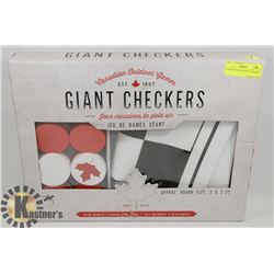 CANADIAN MADE GIANT CHECKERS